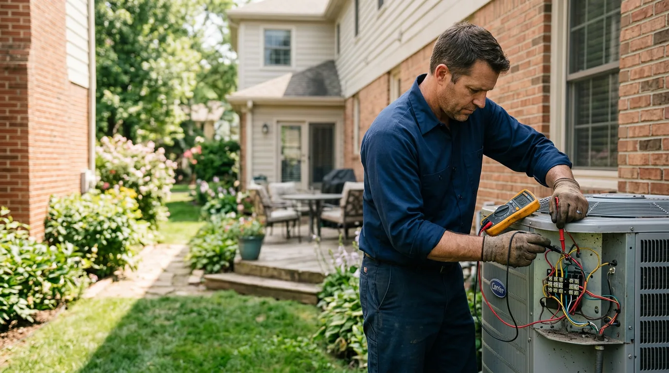 HVAC technician working near Red Bluff, CA